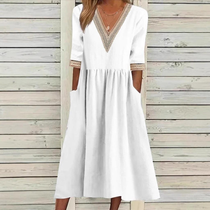 LIVIA | MIDILÄNGE SPITZENKLEID
