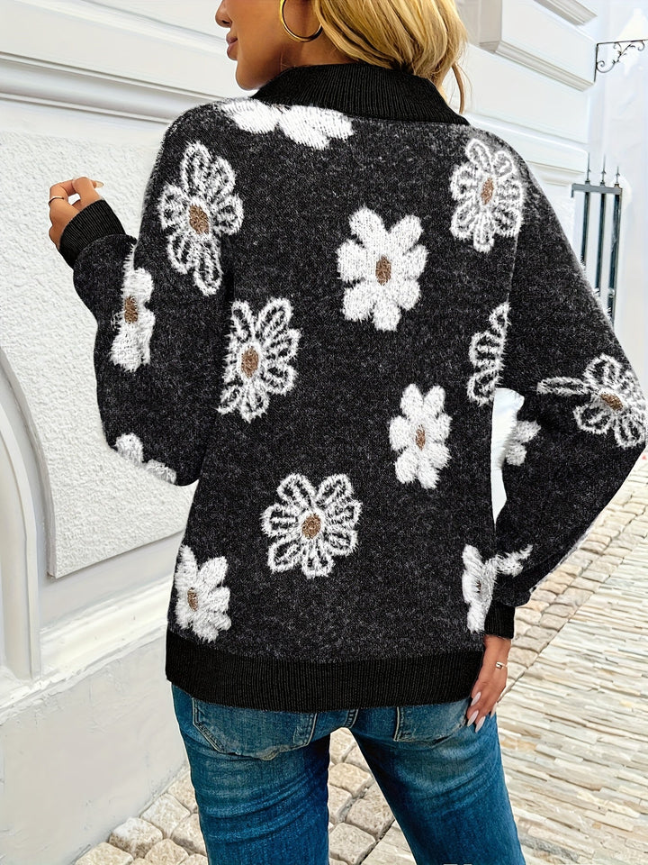 Monique™ – Weicher, zeitlos eleganter Blumen-Cardigan