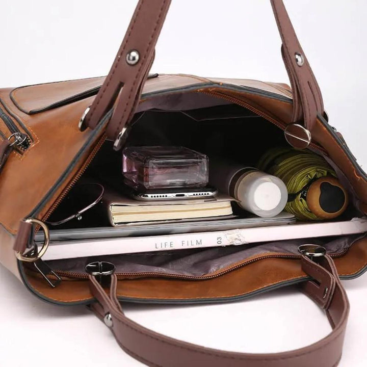 Nancy – Zeitlos elegante Lederschultertasche