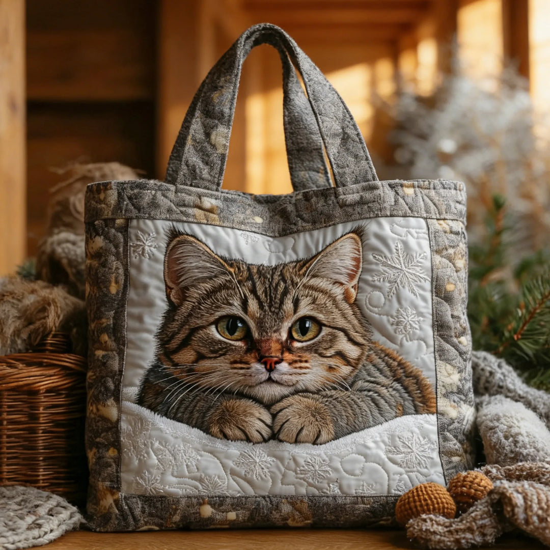 Handgmachti klassischi Tabby-Täsche