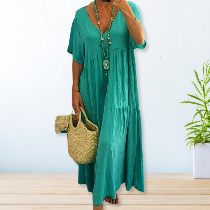 Maelis | Baumwoll-Leinen-Kleid