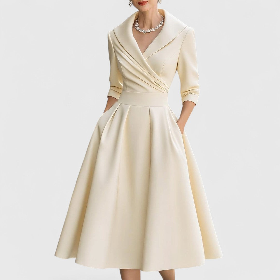 Nicole | Elegants Midi-Chleid