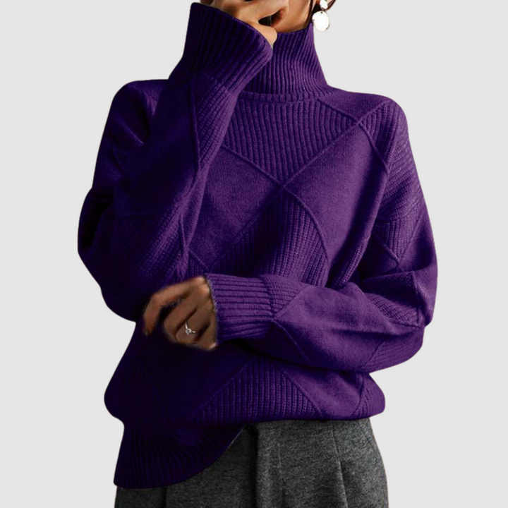 Ester – Strukturierter Rollkragenpullover
