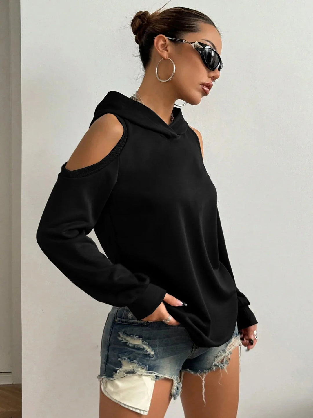 Camélia™ — Elegants Sweatshirt mit offnige Schultere