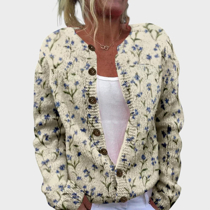 Camila – Blüemli-Cardigan für de Herbscht