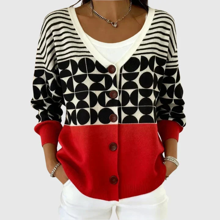Strick-Cardigan mit bequemem Strickmuster
