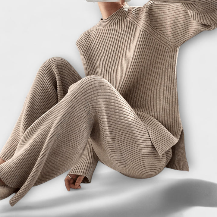 Albertina – 2-teiligs Cosy-Set us Rippestrick