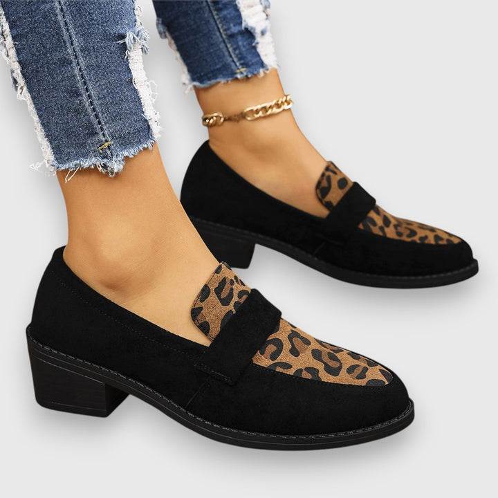 Brunhild – Bequemi Leopard-Slipper