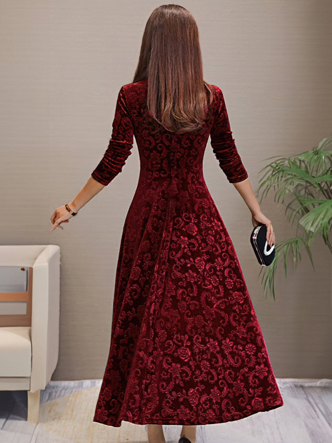 Sandrine | Elegants Samtchleid für d Fäscht