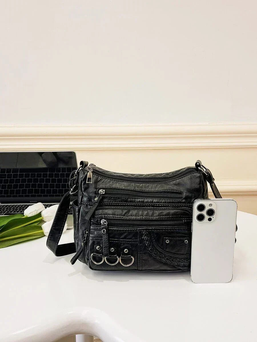 Olivia – Eleganti Schultertasche im Vintage-Stil