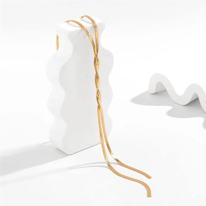 Eleganti langi Halschätti mit verstellbarem Schlangedesign