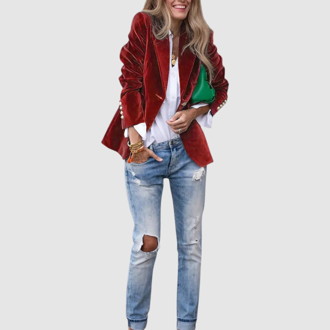 Natálie – Eleganti Samtjacke