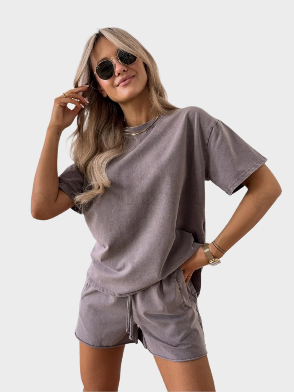 Lässigs Set mit T-Shirt und Jogginghose