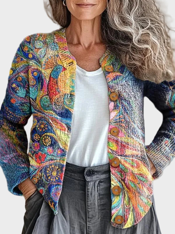 Kaleidra™ | Läbendige, künstlerische Strickjacke