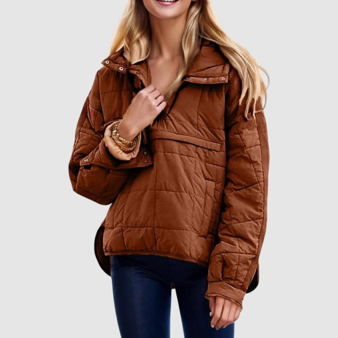 Anežka – Oversize-Bluse mit Kapuze