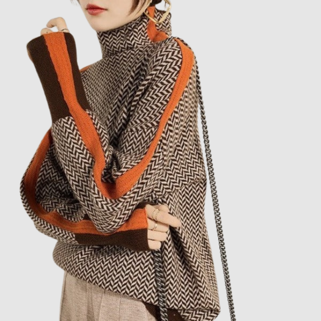 Elżbieta – Pullover mit hohem Chrage
