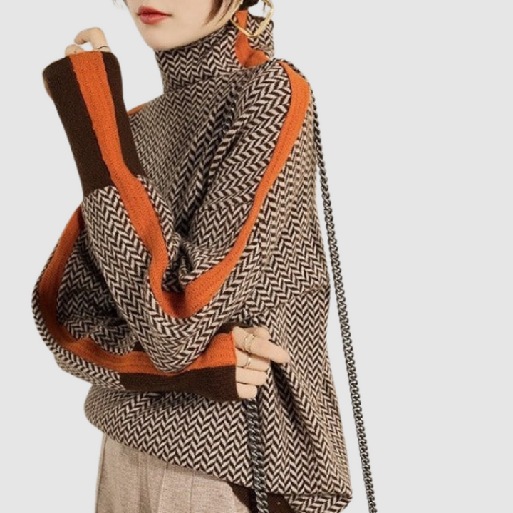 Elżbieta – Pullover mit hohem Chrage