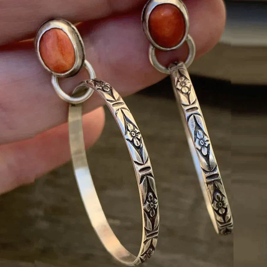 Boho-Vintage-Onyx-Ohrhäng