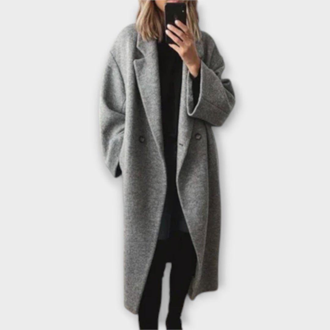 Jennifer - Grauer eleganter Mantel