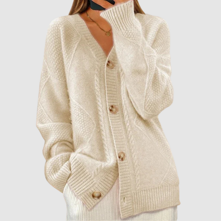 Elżbieta – Pullover mit Zopfmuster
