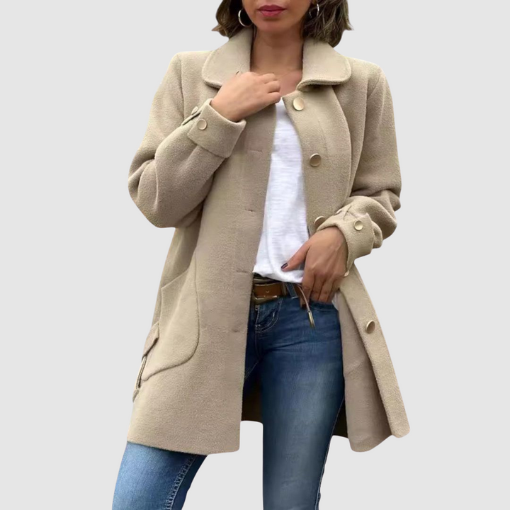 Martina – Klassische Oversize-Mantel mit Chnöpf