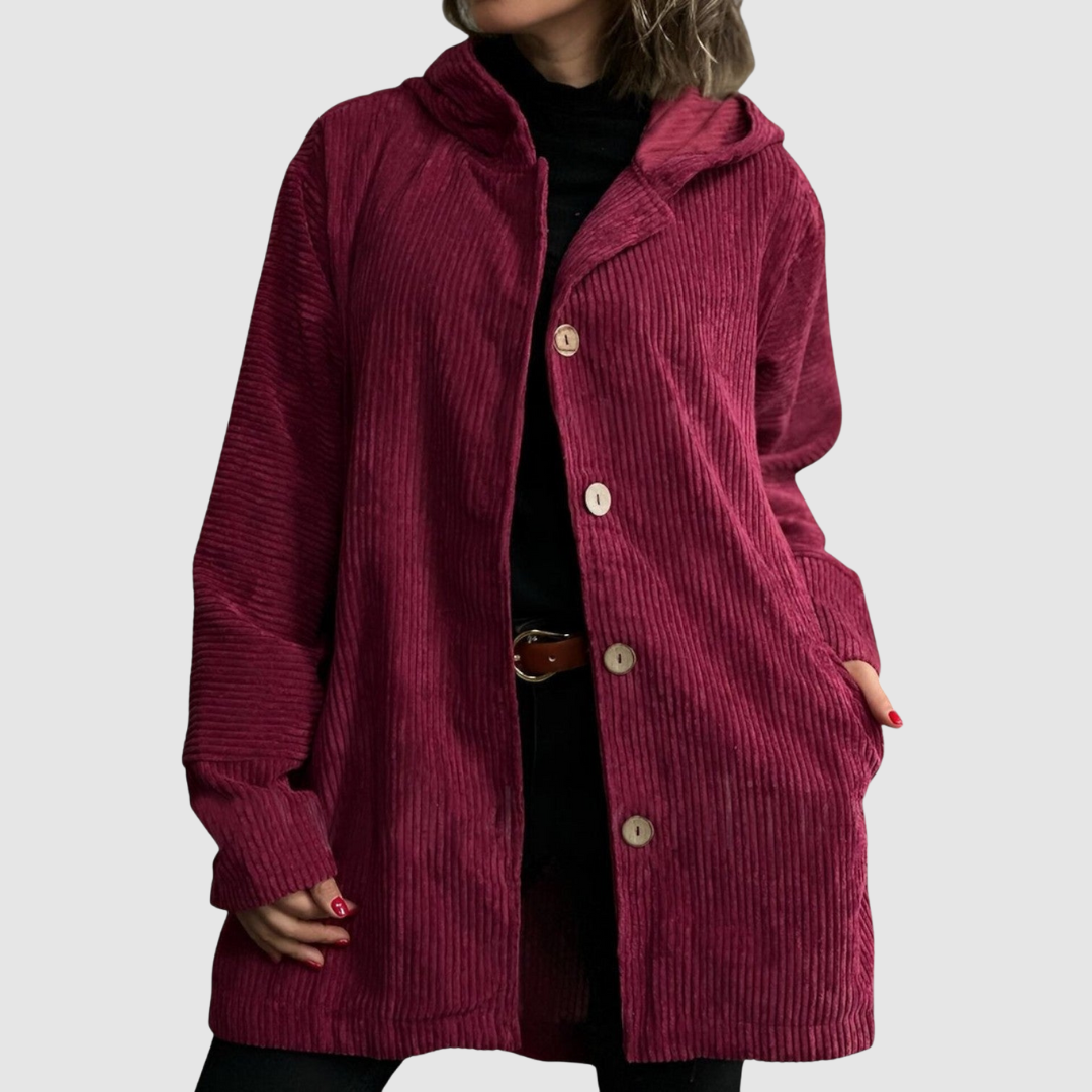 Stella – Bequemi Samtjacke mit Chappe