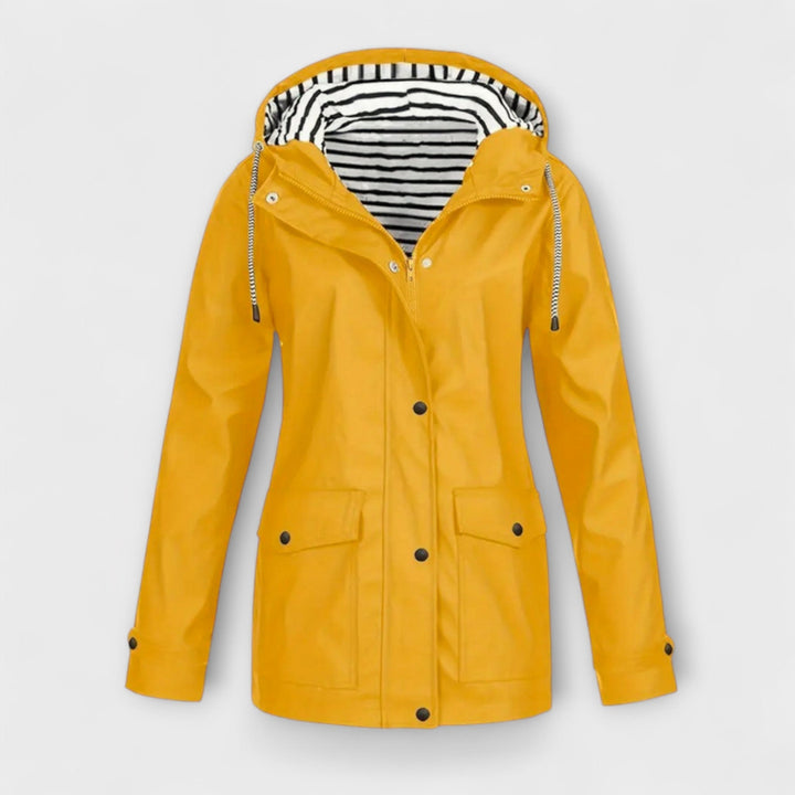Alessa - Schwarze stylische Regenjacke