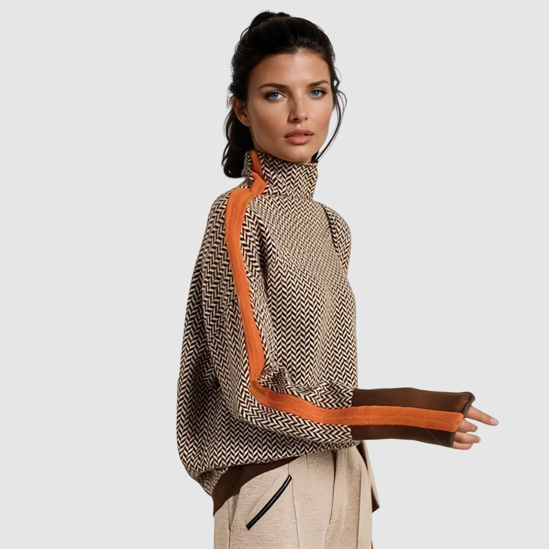 Elżbieta – Pullover mit hohem Chrage