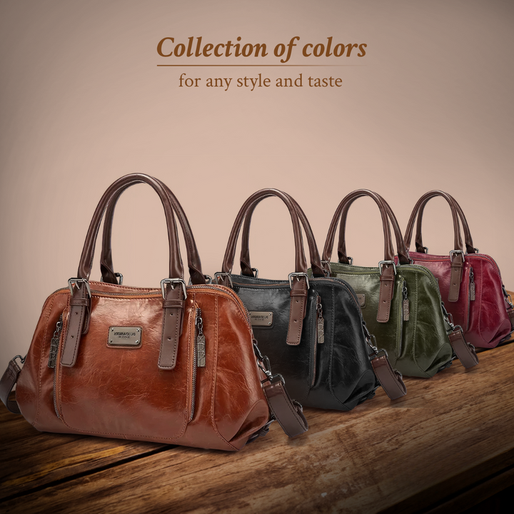 Katherine – luxuriösi Statement-Läderhandtasche