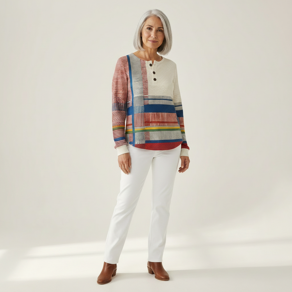 Marguerite – Gstreifte Pullover mit Farbflächi