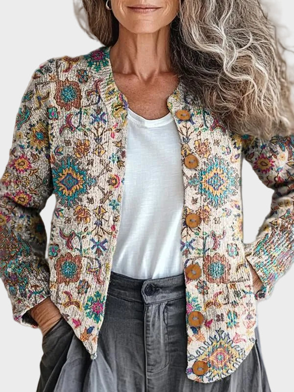 Vosslyn™ – Strickjacke mit exotischem Muster