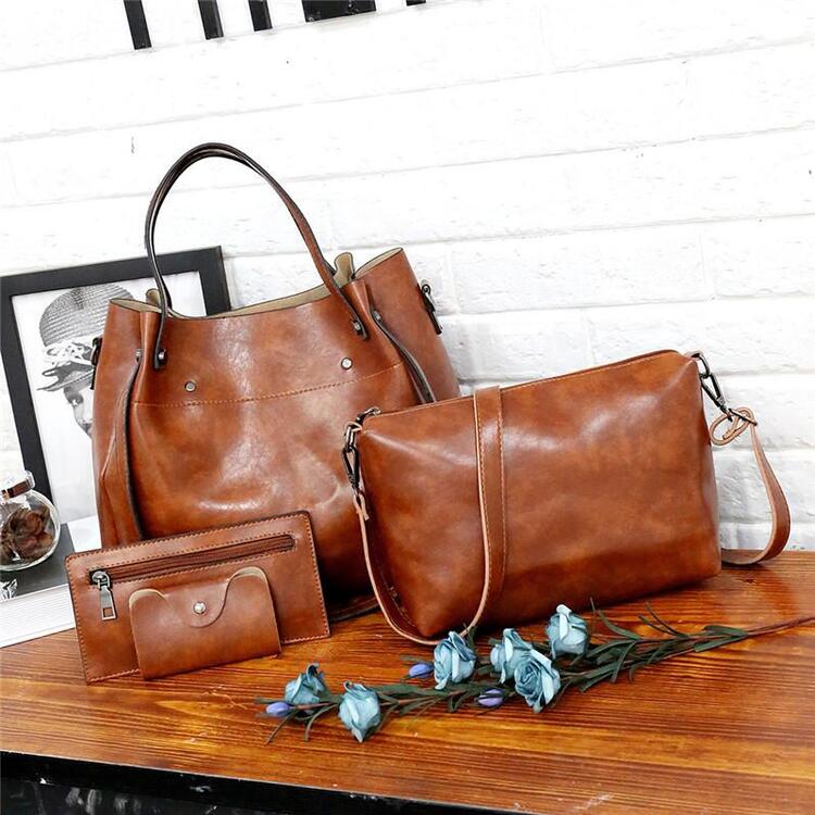 Riley – Vintage Soft 4-teiligs Leder-Täsche-Set