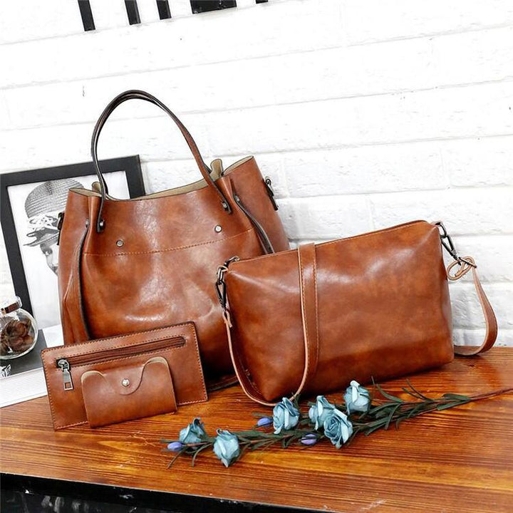 Riley – Vintage Soft 4-teiligs Leder-Täsche-Set
