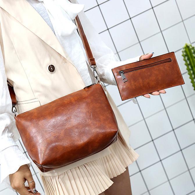 Riley – Vintage Soft 4-teiligs Leder-Täsche-Set