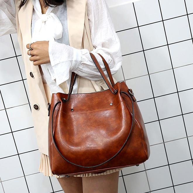 Riley – Vintage Soft 4-teiligs Leder-Täsche-Set