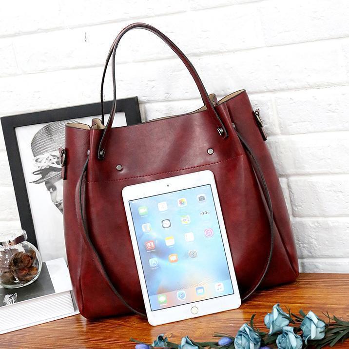Riley – Vintage Soft 4-teiligs Leder-Täsche-Set
