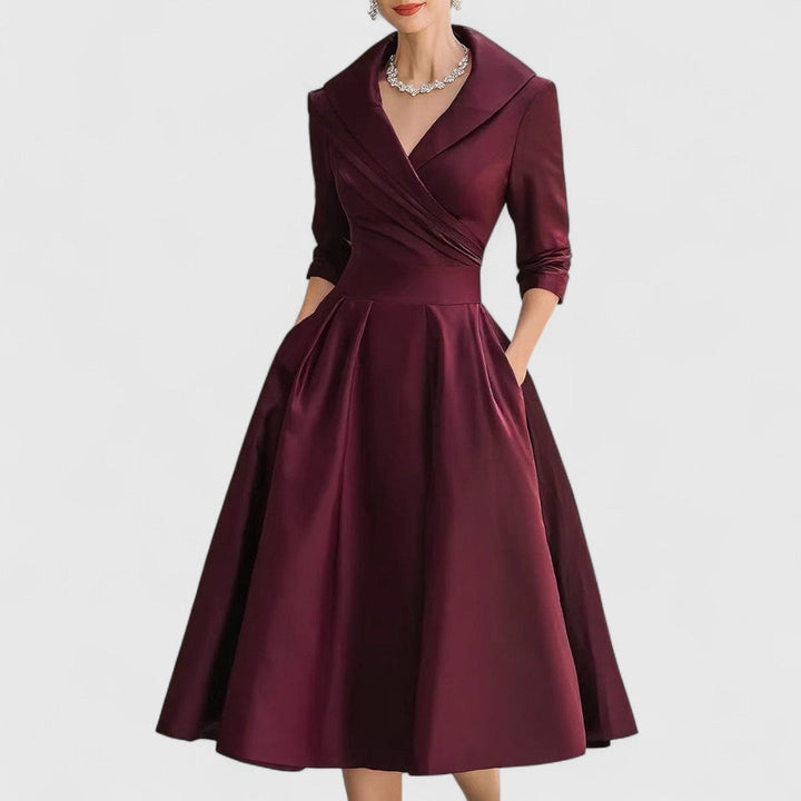Nicole | Elegants Midi-Chleid