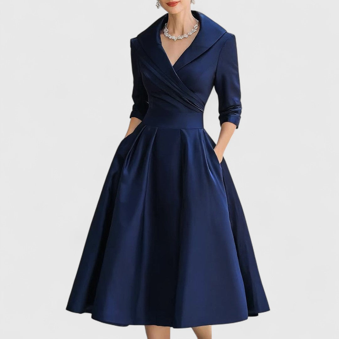 Nicole | Elegants Midi-Chleid