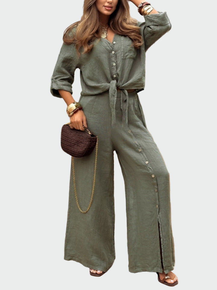 Mia – Moderner, einfarbiger zweiteiliger Damen-Overall