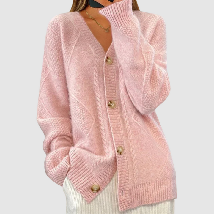 Elżbieta – Pullover mit Zopfmuster
