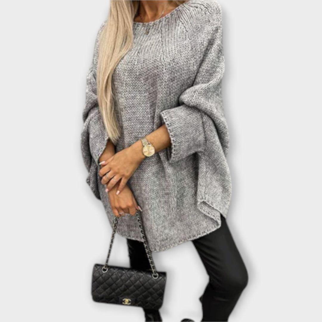 Isabelle – Stilvoller Damenpullover mit Rundhalsausschnitt