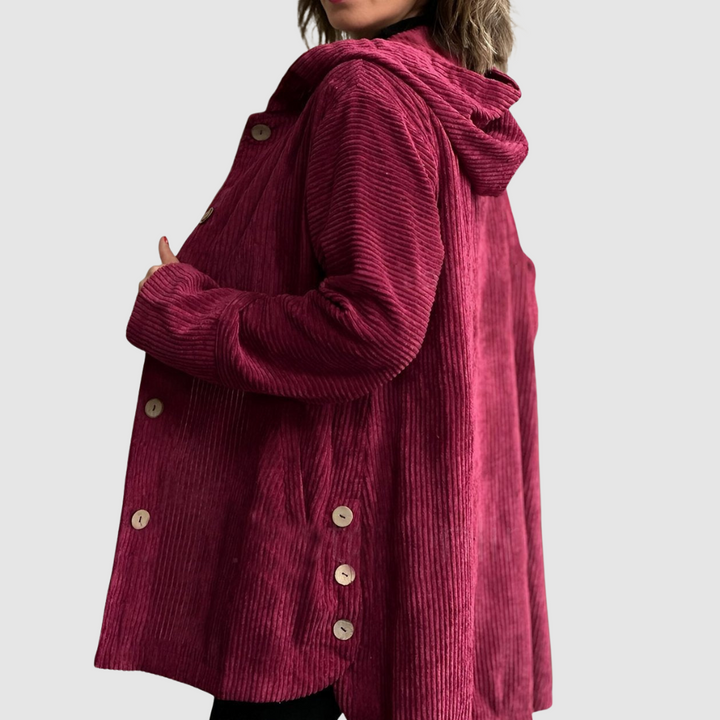 Stella – Bequemi Samtjacke mit Chappe