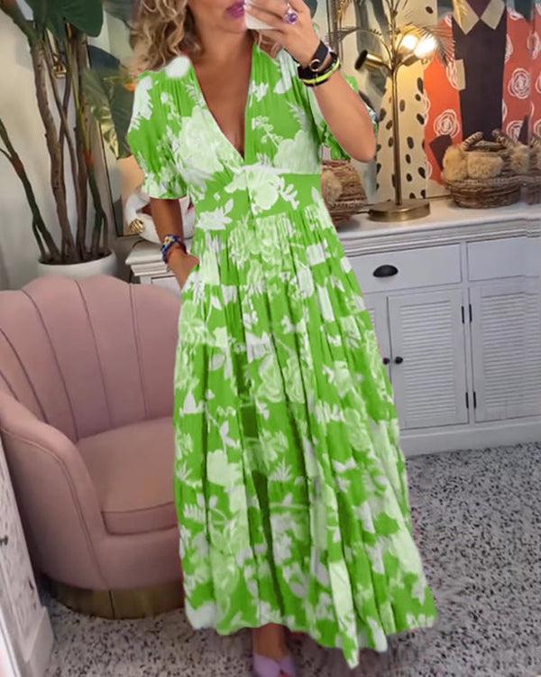Floriana - Lebhaftes Blumenkleid