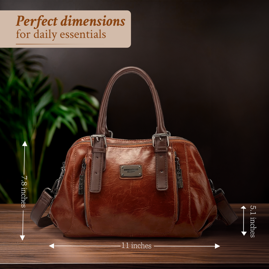 Katherine – luxuriösi Statement-Läderhandtasche