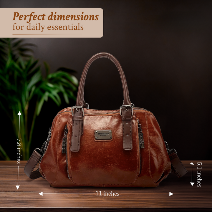 Katherine – luxuriösi Statement-Läderhandtasche