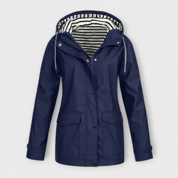 Alessa - Schwarze stylische Regenjacke