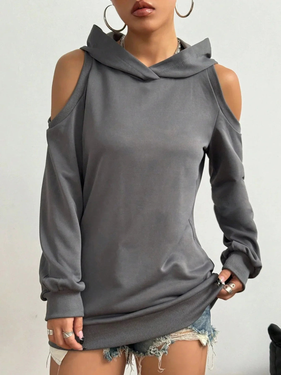 Camélia™ — Elegants Sweatshirt mit offnige Schultere