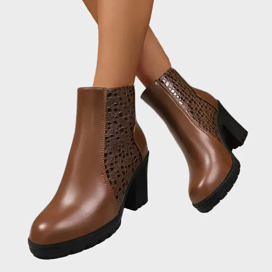 Katarzyna™ Schuhe mit dickem Absatz aus echtem Leder und Fussgewölbe-Unterstützung 💫