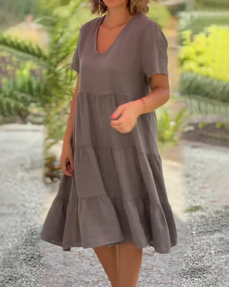 Bexley - Lässiges Sommerkleid mit V-Ausschnitt