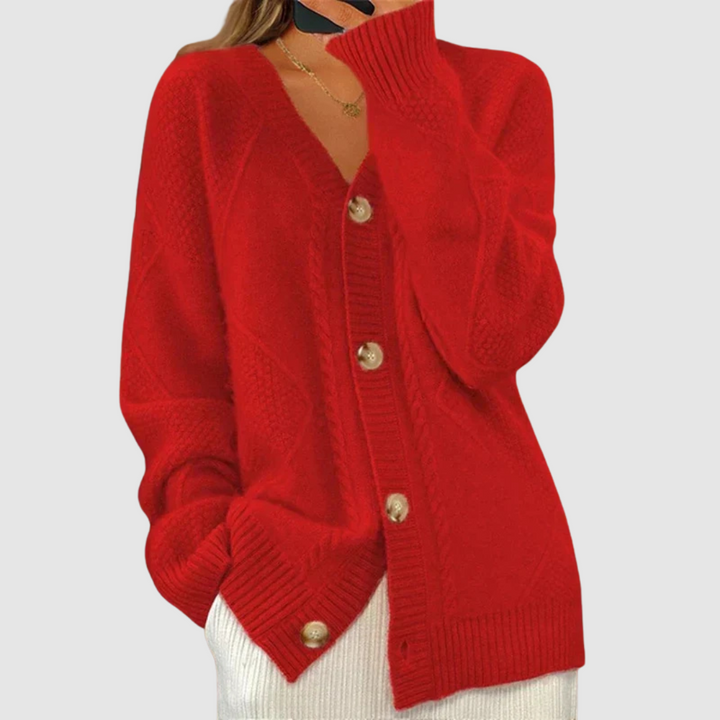 Elżbieta – Pullover mit Zopfmuster